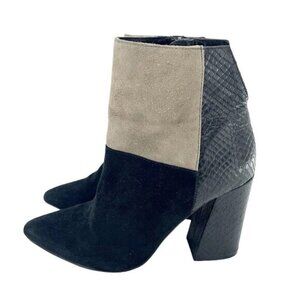 Chinese Laundry Kristin Cavallari Black Multi Color-block Booties 7.5